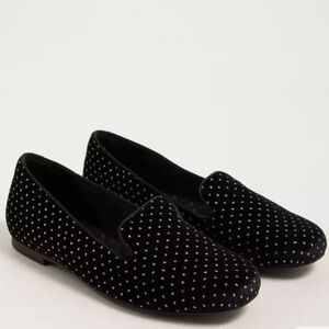 Torrid Black Velvet Glitter Loafer 10WW
